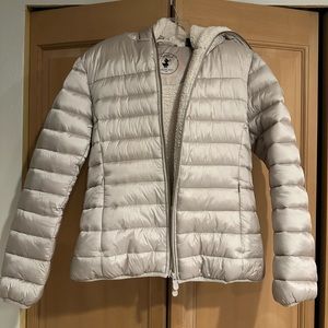 EUC Save the Duck Elvira Water Resistant Hooded Puffer Jacket, Size 1/S